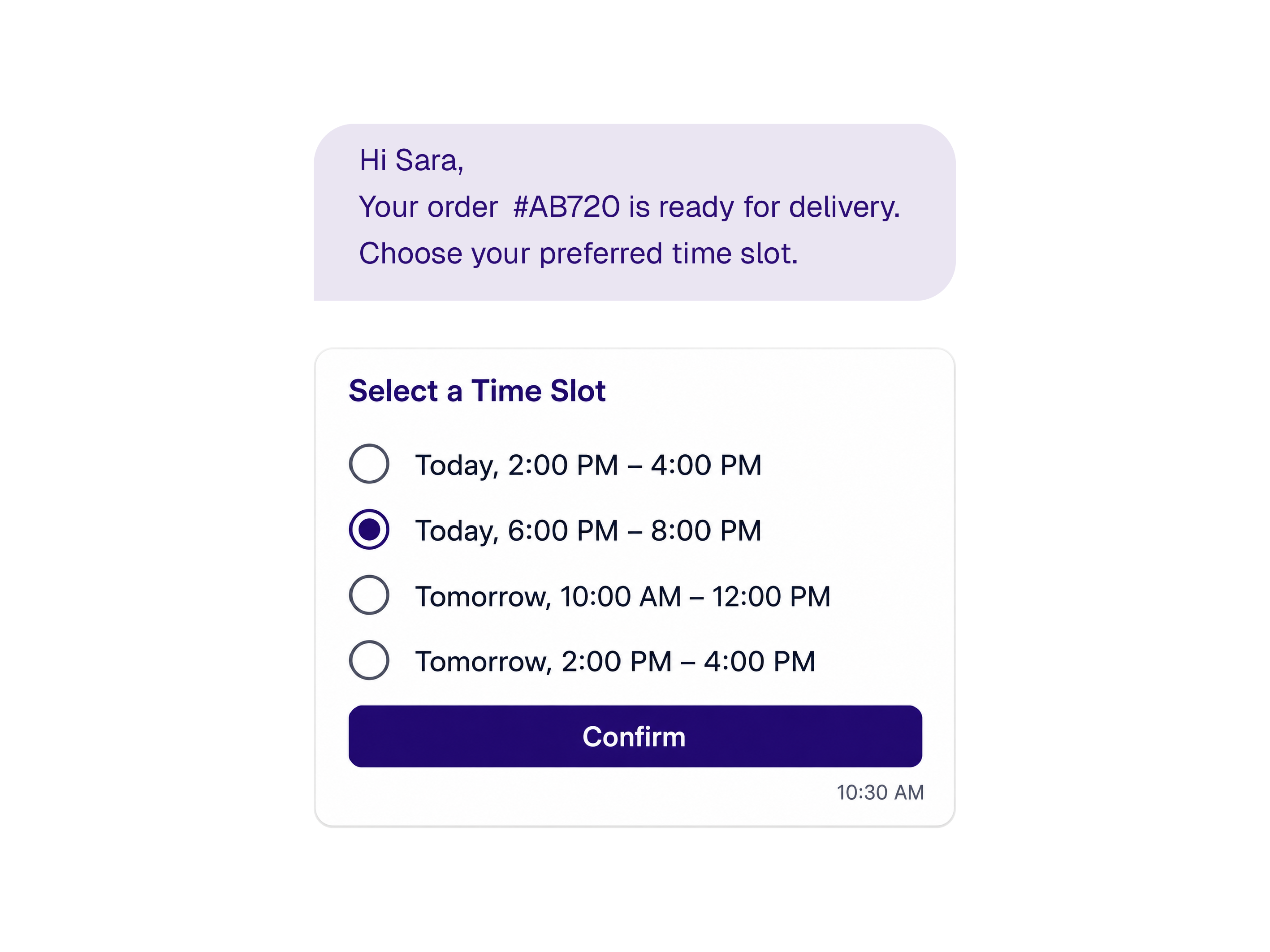 Delivery Scheduling & Coordination